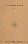 Go to journal home page - Spectrochimica Acta